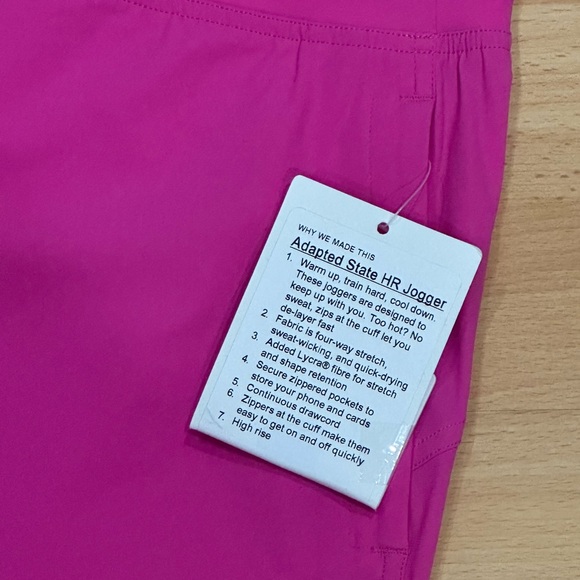 Brand New Lululemon Adapted State Jogger in Sonic Pink - Picture 2 of 13